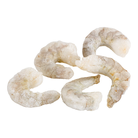 S007 - White Shrimp (Peeled, Deveined, Tail-Off, Frozen) 51/60
